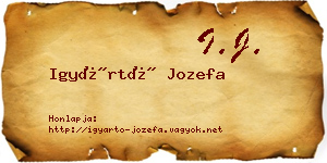 Igyártó Jozefa névjegykártya